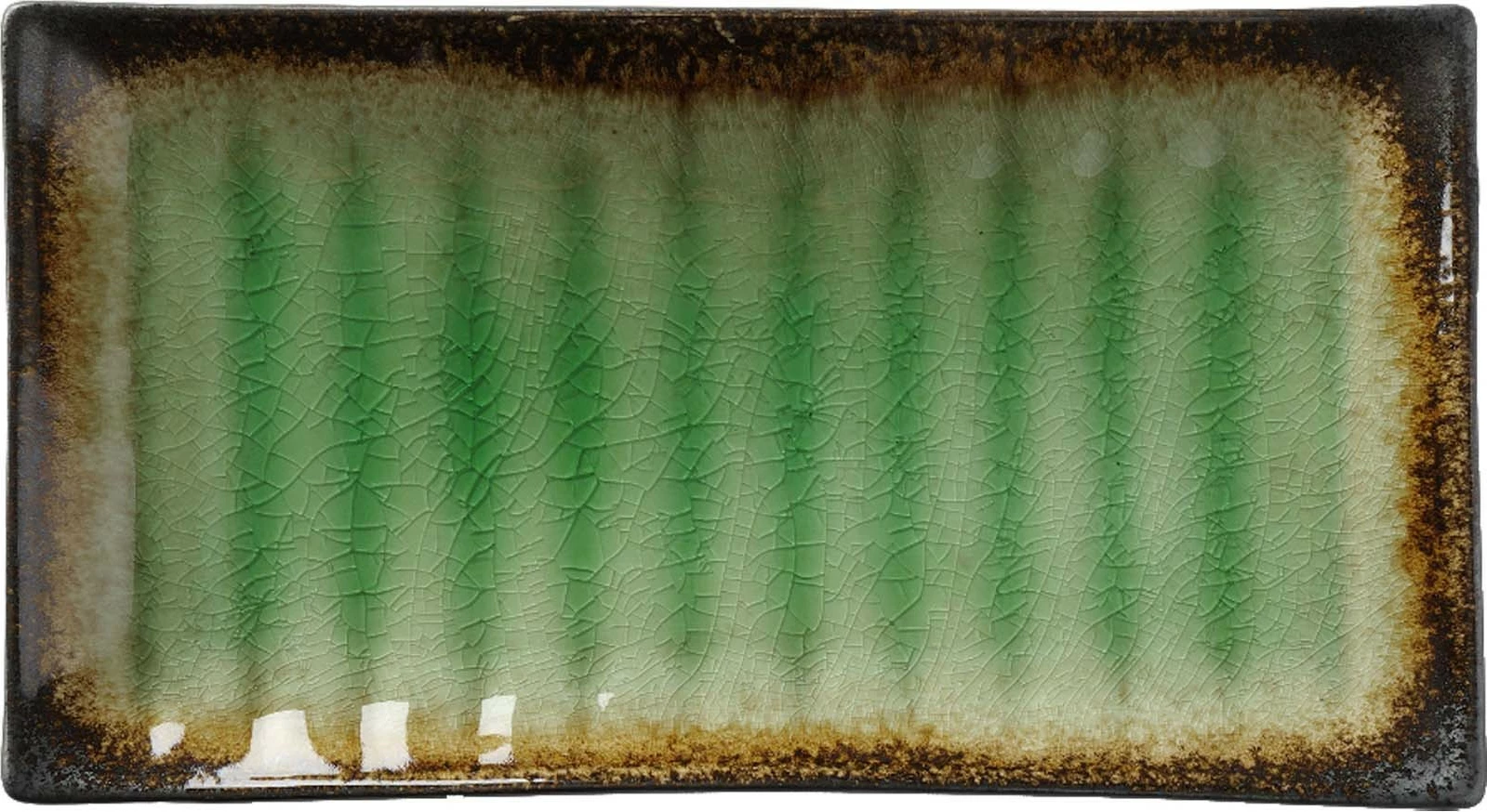 Pjatë ovale Fine Dine Beryl 272x150 mm, e gjelbër, set 3 copë