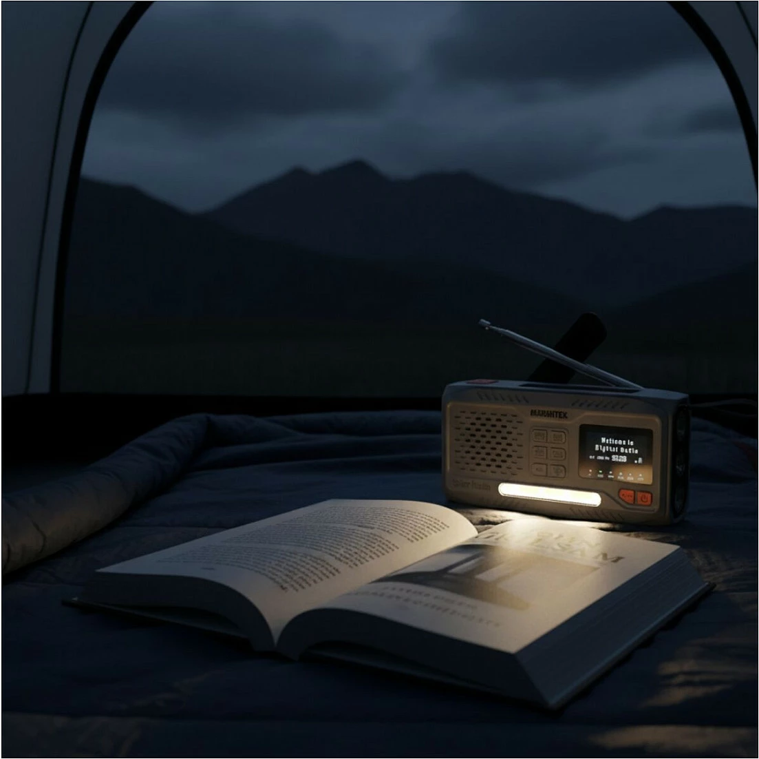 Radio portative Marmitek RESQ 100, DAB/DAB+ FM, Bluetooth 5.3, bateri 4500 mAh, gri e çelët