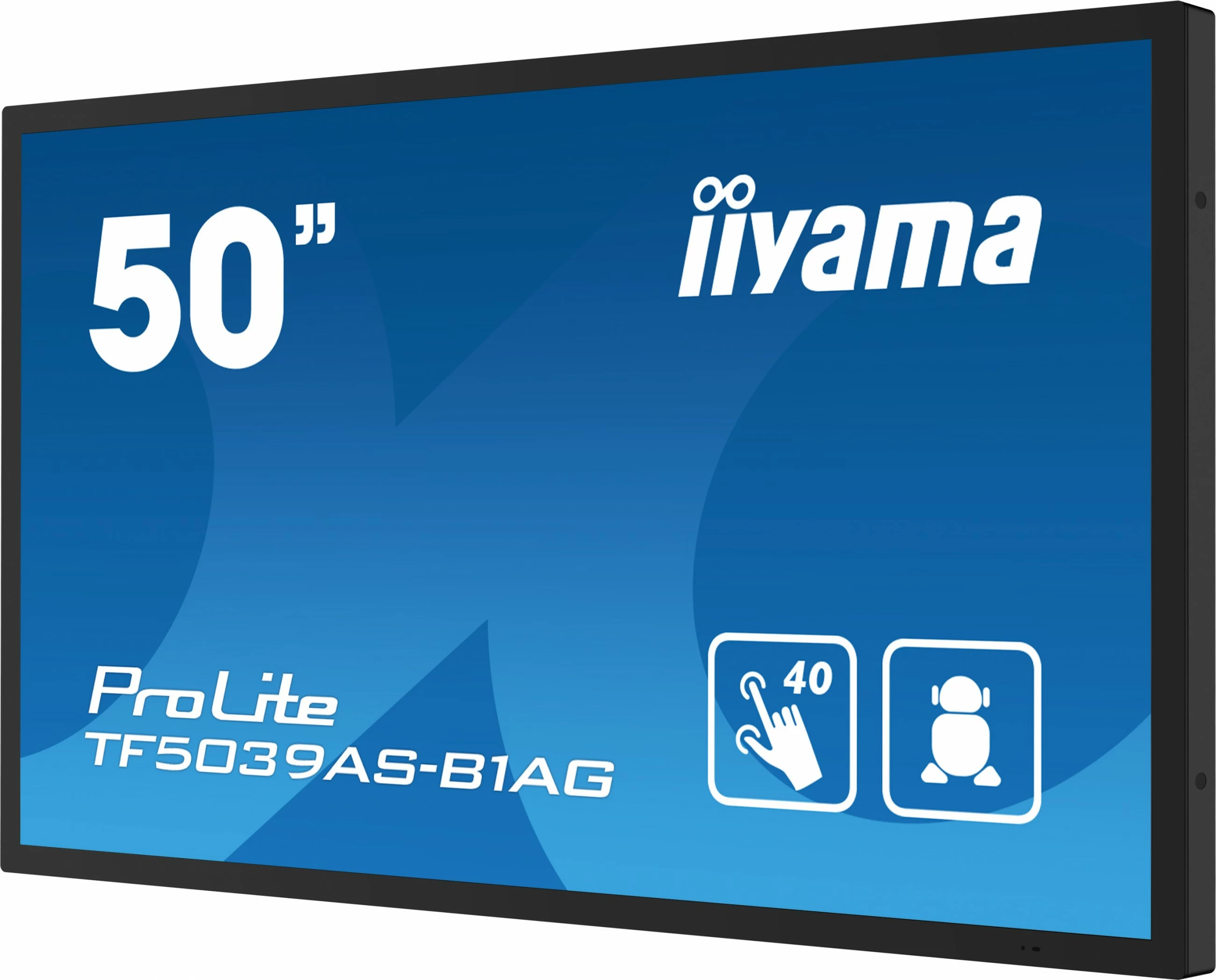 Monitor interaktiv iiyama TF5039AS-B1AG, 49.5", 4K, Android OS