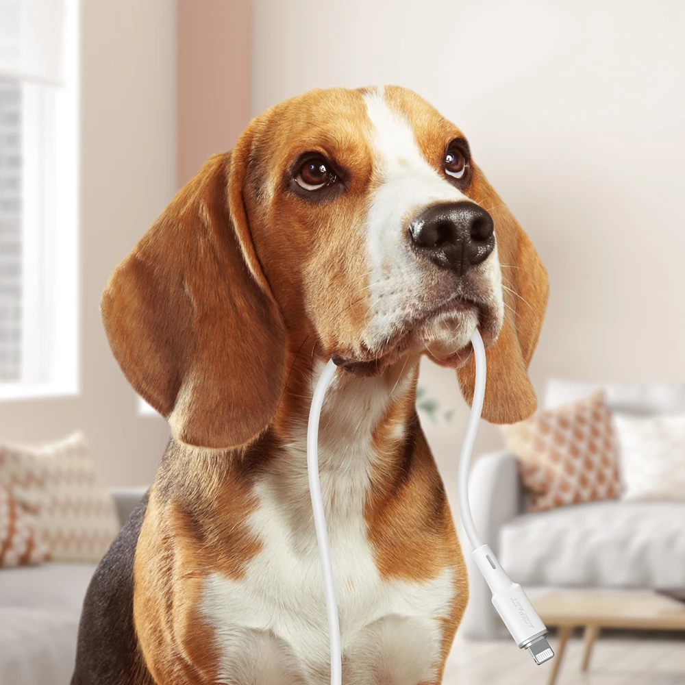 Kabllo Acefast C2-01, USB Type-C në Lightning, 1.2m, 30W, e zezë