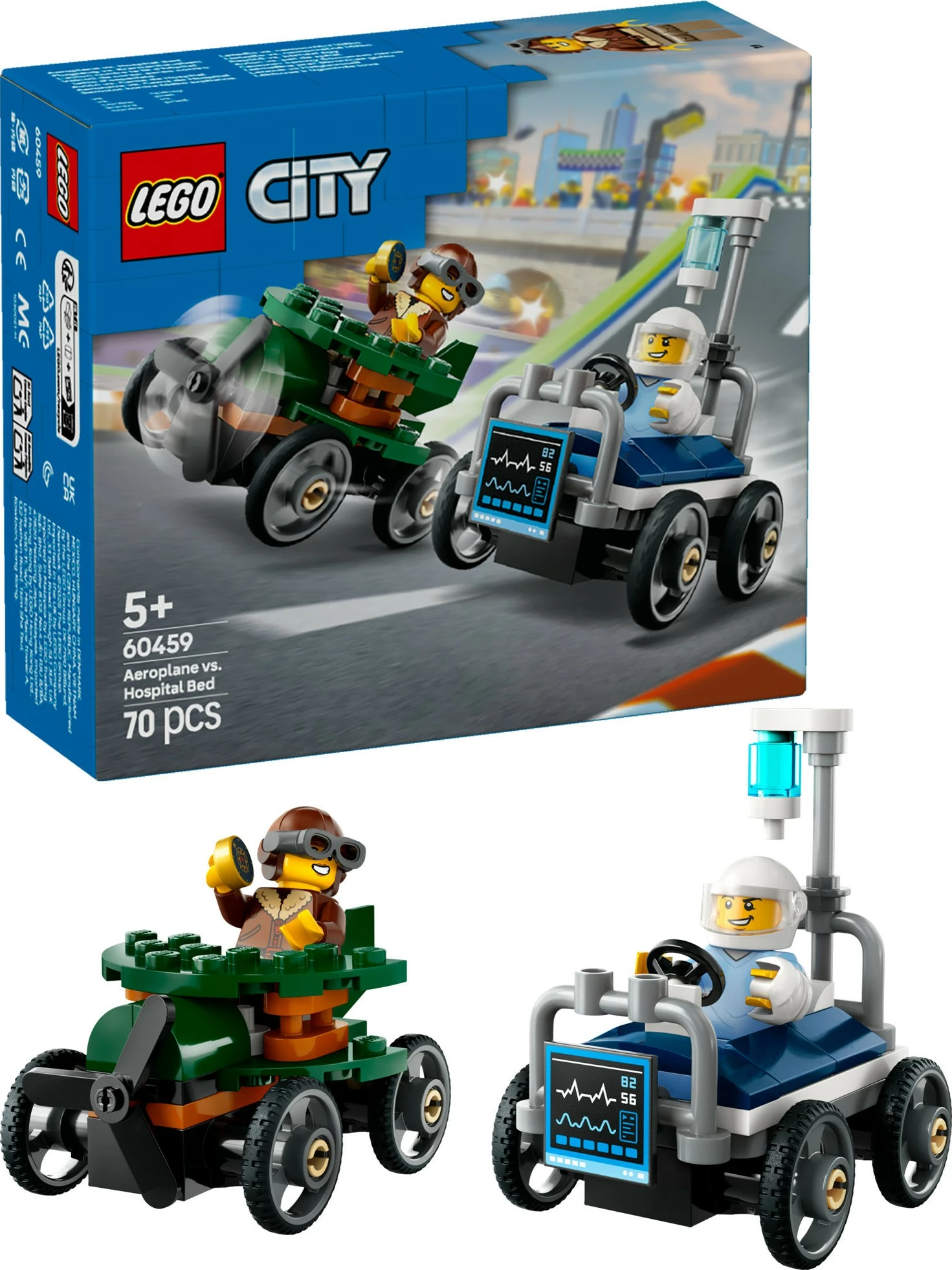 Set ndërtimi LEGO City 60459, 70 pjesë, multikolor