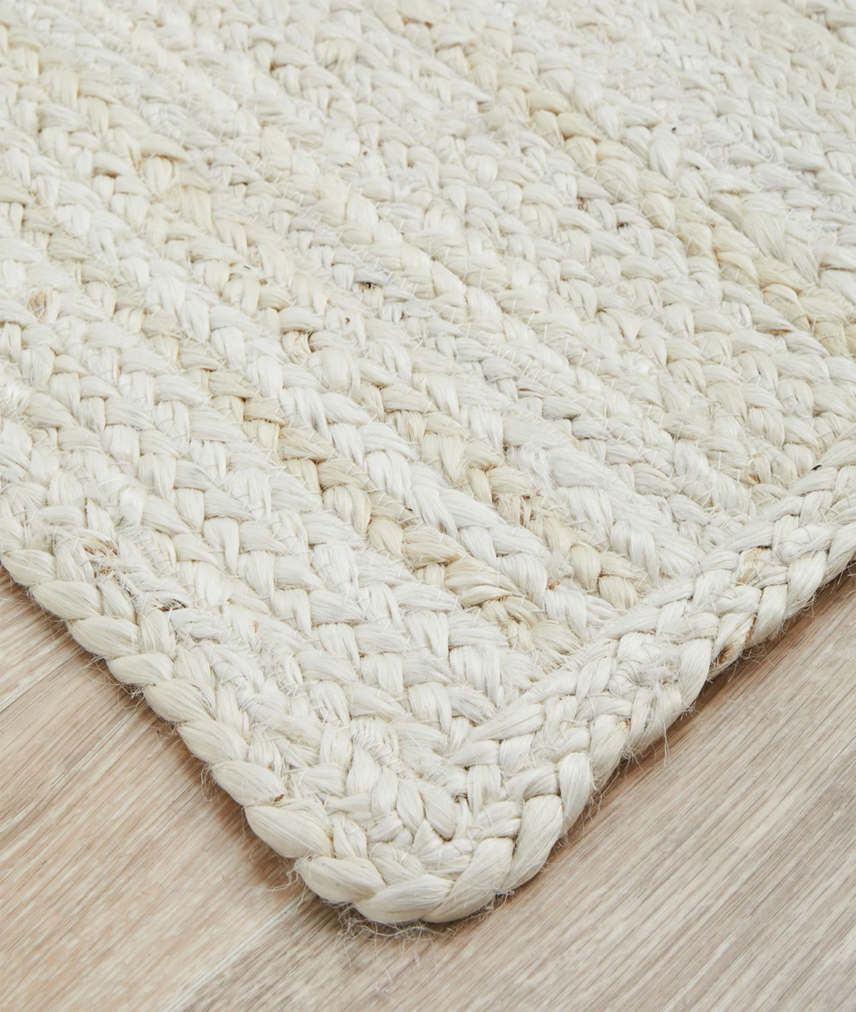 Qilim jute i thurur në dorë, ngjyrë natyrale, 160x240cm, Conceptum Hypnose 00026A