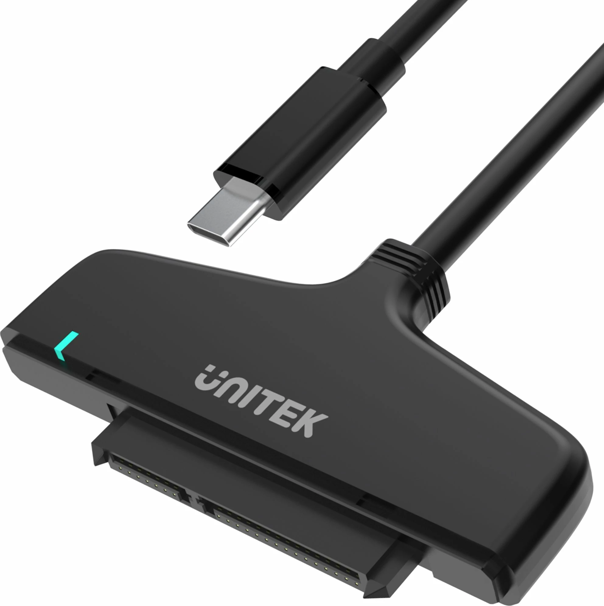 Adapter USB-C në SATA III Unitek Y-1096A, 6Gbps, për HDD/SSD 2.5", UASP, i zi