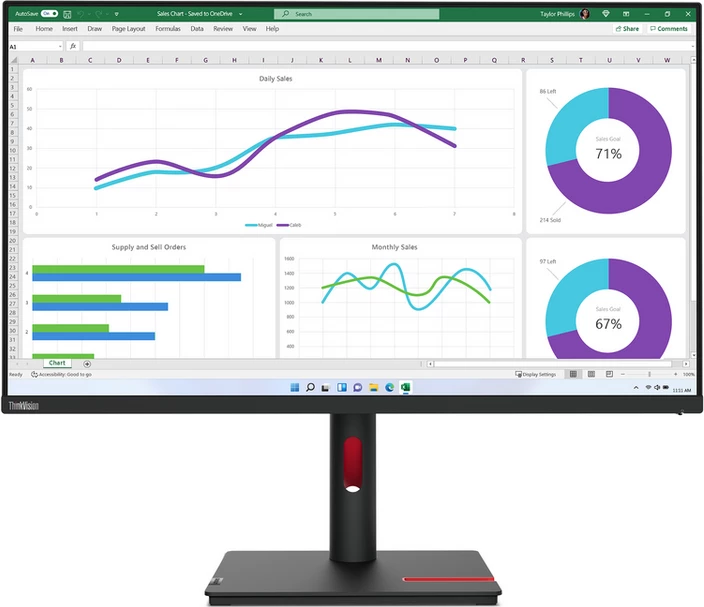 Monitor, Lenovo, T32h-30 63D3GAT1EU, i zi