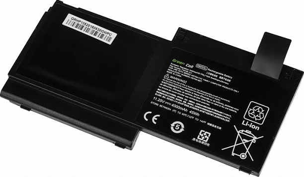 Bateri laptopi Green Cell për HP EliteBook 720/820 G1/G2, 11.25V 4000mAh, e zezë