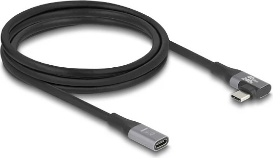 Kabllo USB-C DeLOCK 81148, 2 m, Thunderbolt 4, 20 Gbit/s, PD 240 W, e zezë