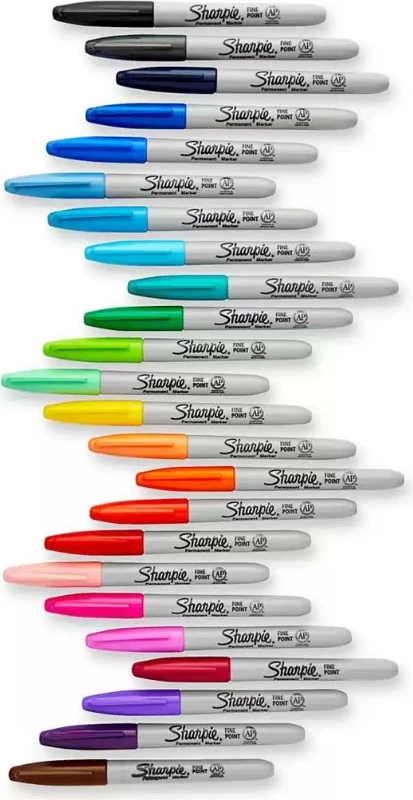Marker Sharpie Fein Rundspitze 12 copë, e zezë