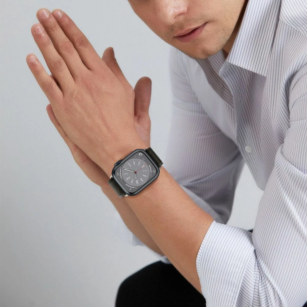Rrip najloni për Apple Watch Tech-Protect, 42/44/45/49 mm, Zi & Portokalli
