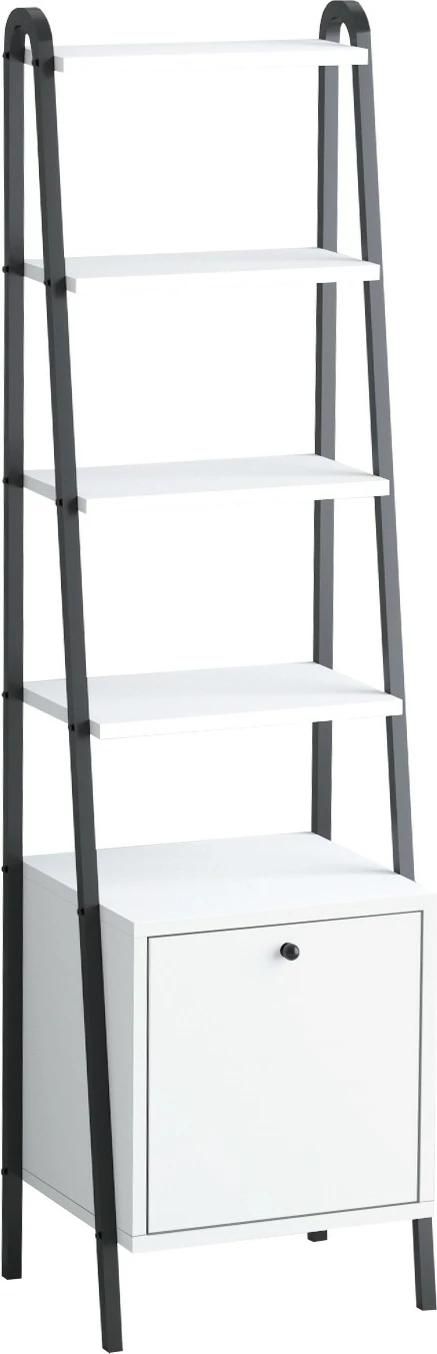 Raft librash Hanah Home Lisa, e zezë dhe e bardhë