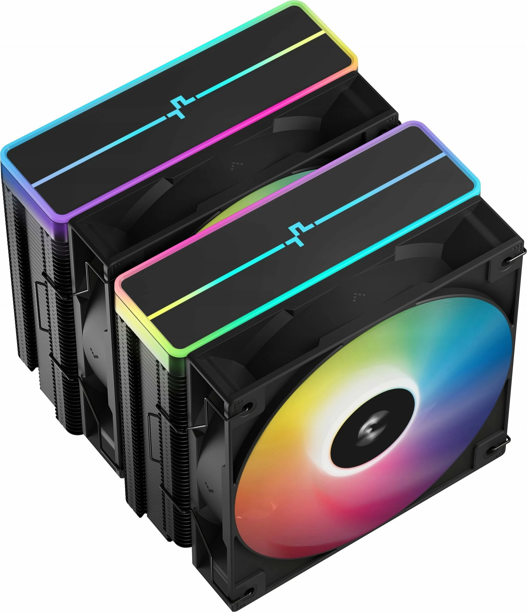 Ftohës CPU Deepcool AG620 BK ARGB V2 (R-AG620-BKAMMN-GJD), 2x120mm, 260W TDP, ARGB PWM, i zi