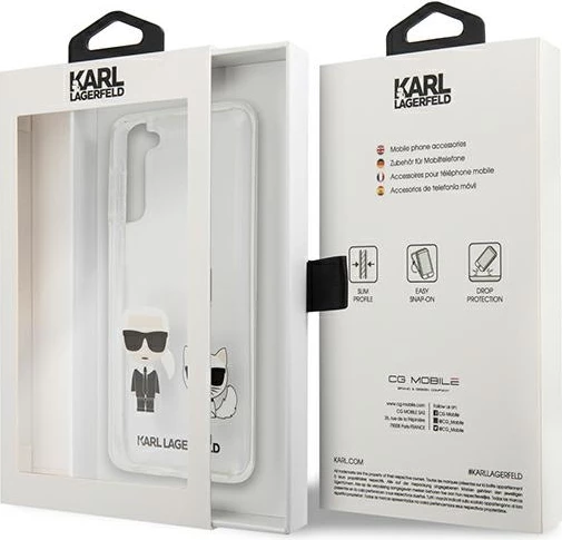 Mbështjellës Karl Lagerfeld KLHCS21MCKTR për Samsung Galaxy S21+, Transparent