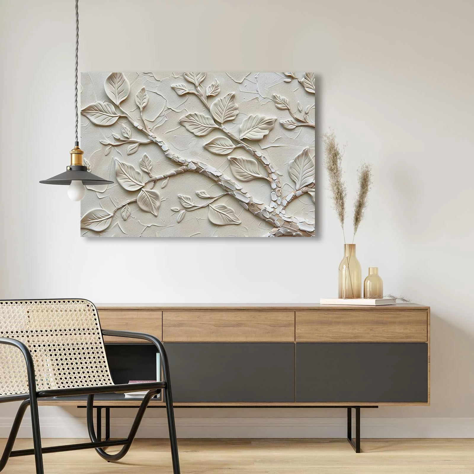 Pikturë dekorative në kanavacë Wallity, shumëngjyrëshe, 70x100cm, 70100Wabisabi-037