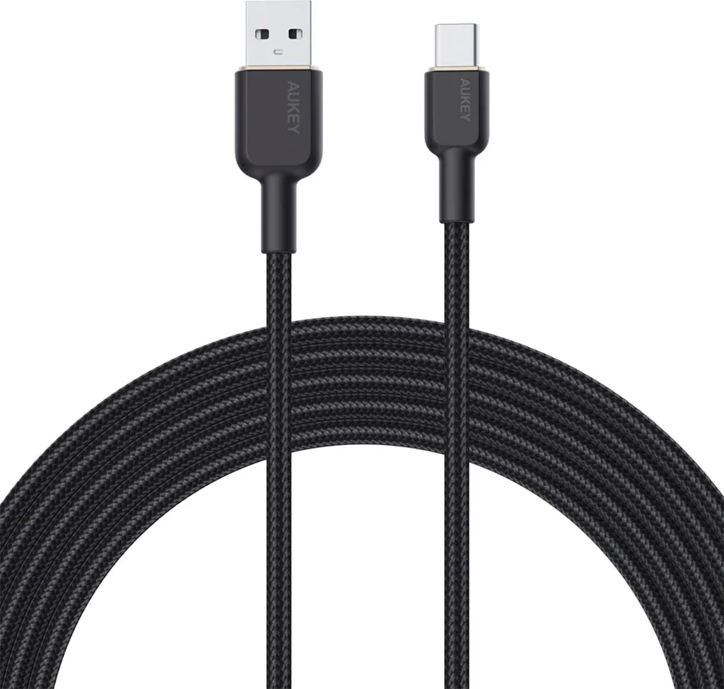 Kabllo AUKEY CB-NAC2 USB-C Type-C PD 60W 3A 1.8m Nylon e Zezë