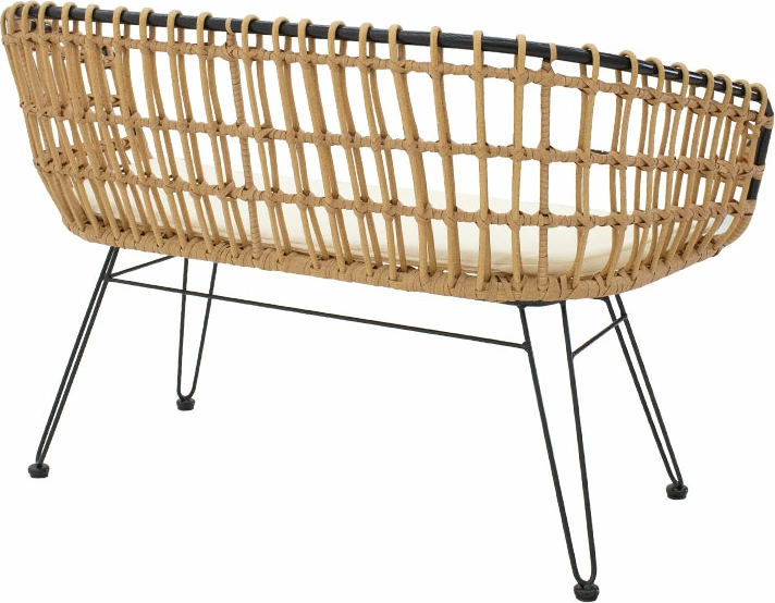 Divan dy vendesh Naoki metalik zi-pe natyral 120x55x79cm