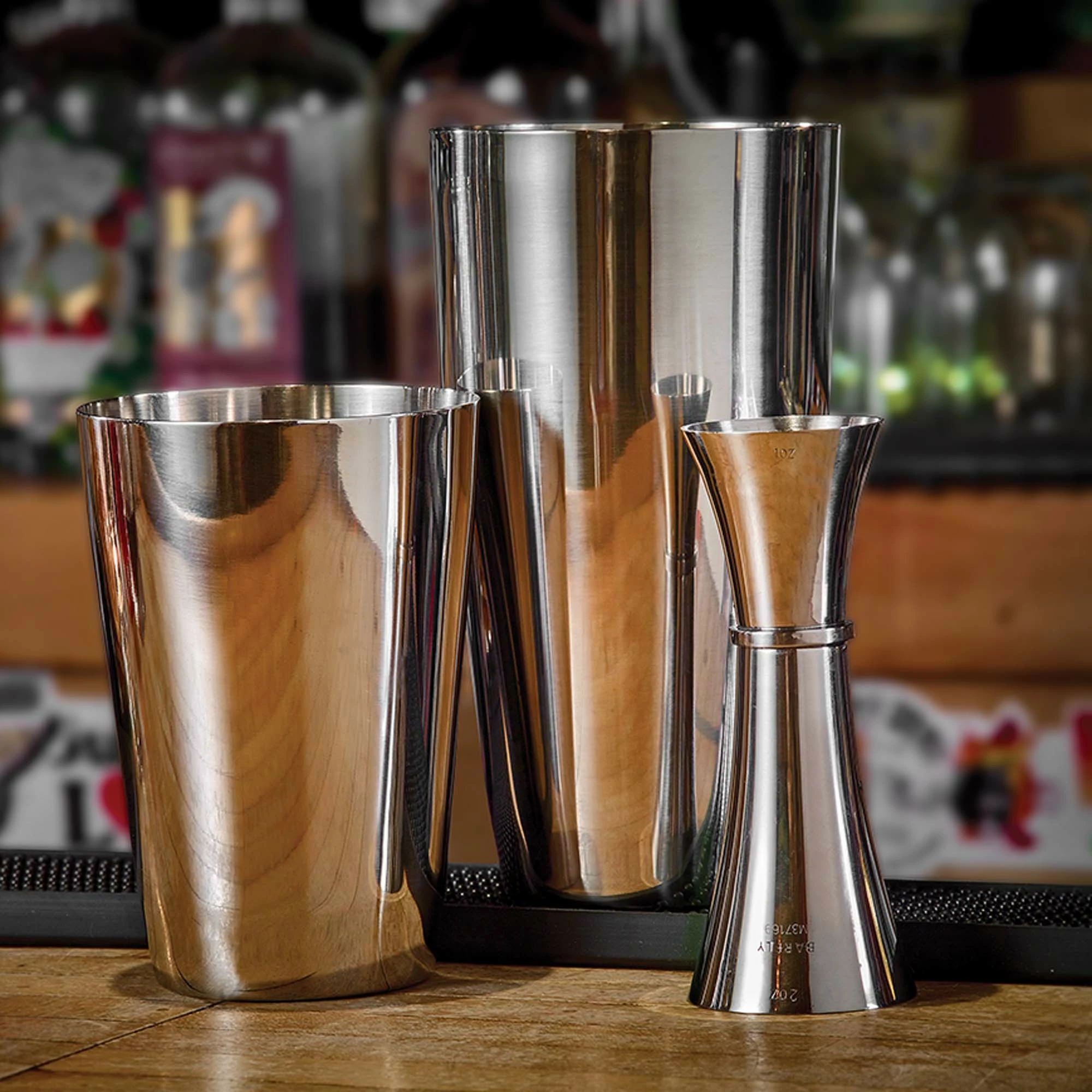 Jigger matës pije, BarFly Yakuza, 2 oz, çelik inox 18/8, argjend