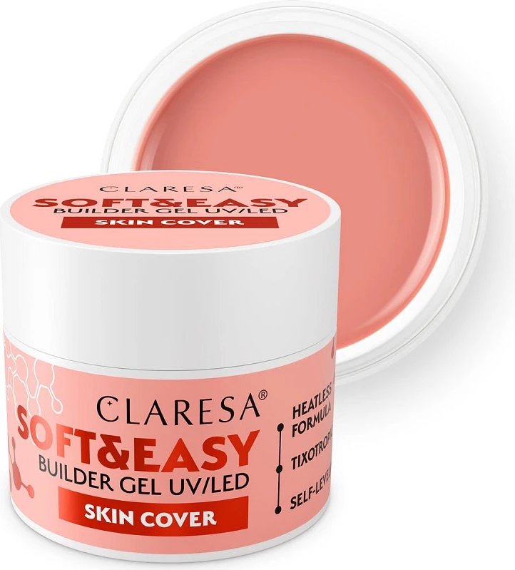 Xhel ndërtues për thonj Claresa Soft&Easy Builder Gel Skin Cover për femra, 45g