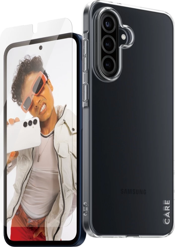 Mbështjellës + xham mbrojtës PanzerGlass CARE 2in1 për Samsung Galaxy A36 5G, transparent