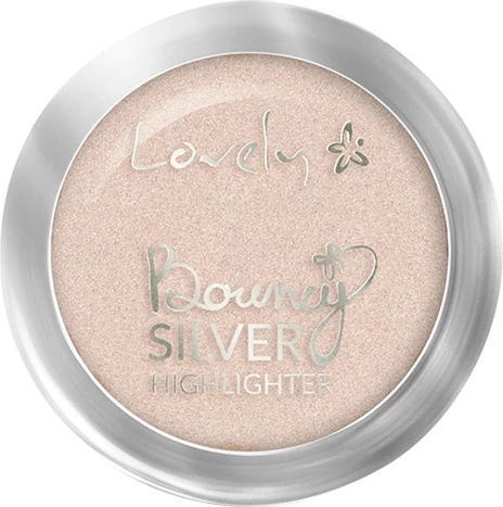 Highlighter për fytyrë Lovely Bouncy Highlighter Face Illuminator Silver, 1 copë