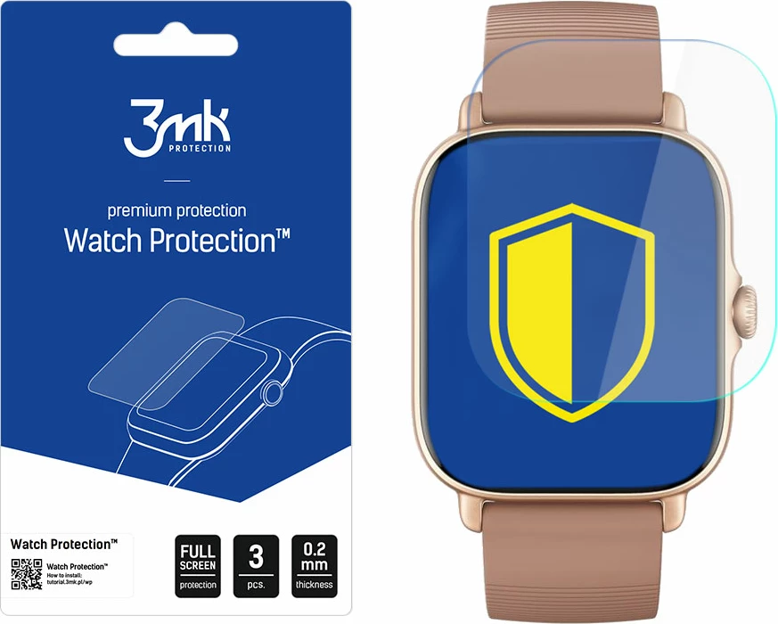 Mbrojtëse ekrani për smartwatch 3mk Protection Watch Protection, për Xiaomi Amazfit GTS 3, set 3 copë