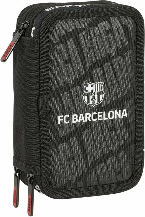 Kuti për lapsa FC Barcelona triple filled 37 copë, e zezë