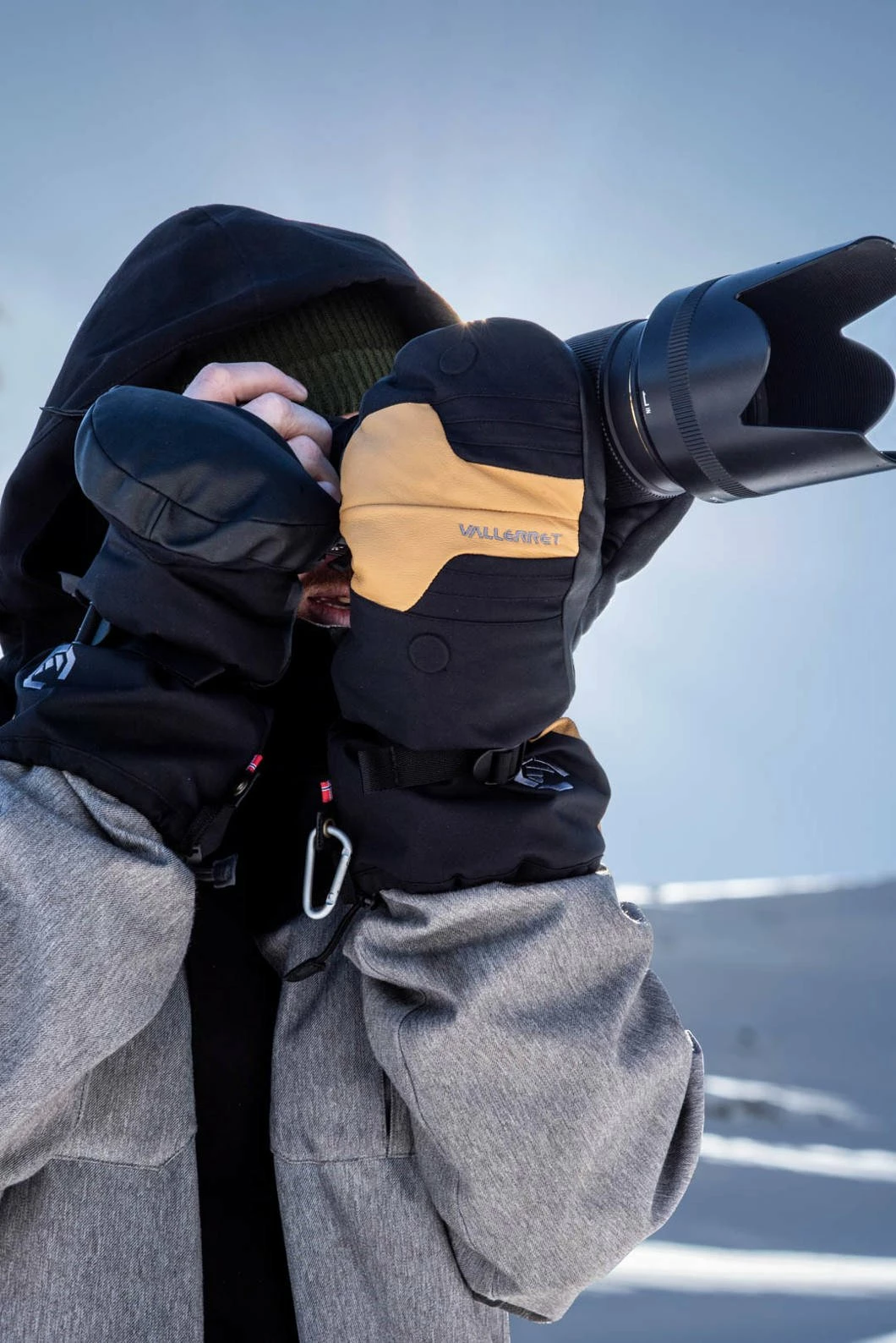 Dorëza fotografike Vallerret Senja Mitt L, të zeza