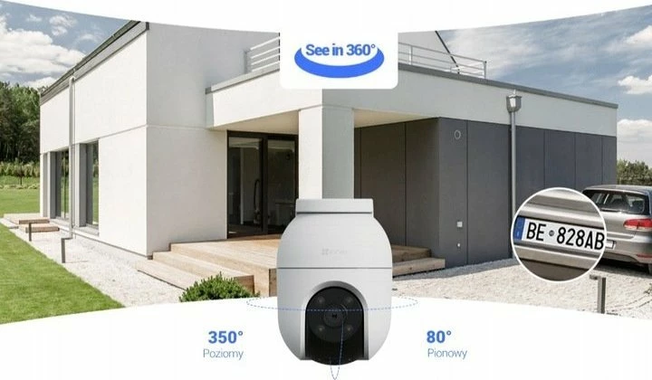 Kamerë IP PTZ WiFi Ezviz C8c 2K+ (4MP) Outdoor Dual Light, bardhë/zezë