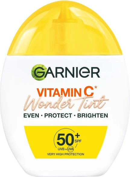 Fluid i fytyrës me ngjyrë për femra Garnier Vitamin C Wonder Tint Light, Light, 40ml