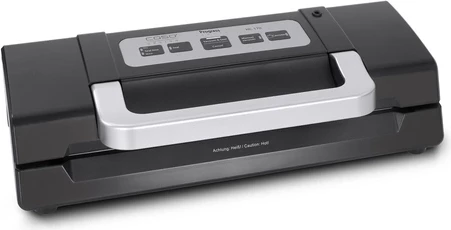 Vakuum paketues CASO HC 170 110W, deri 30 cm, set me 10 qese + tub, e zezë/argjendtë