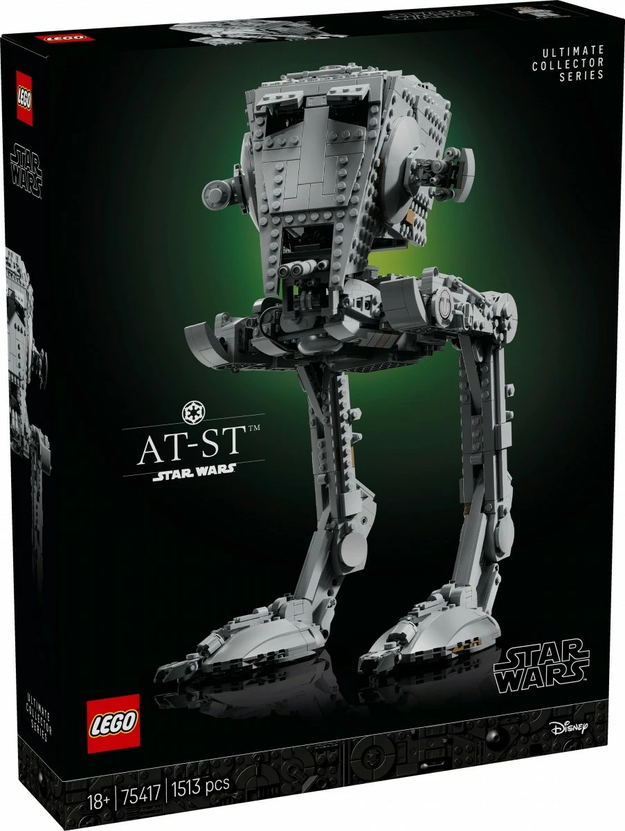 Set LEGO Star Wars AT-ST Walker 75417, Ultimate Collector Series, 1513 pjesë, Gri