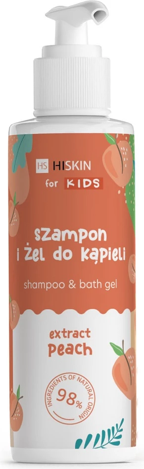 Shampon dhe xhel dushi për fëmijë HiSkin Peach 280ml