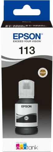 Shishe bojë printeri, Epson, 113 EcoTank (C13T06B140), pigment, 130 ml, e zezë