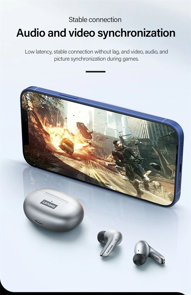Dëgjuese Lenovo LivePods LP5, të hirta