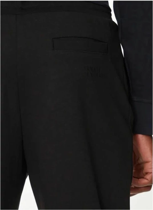 Pantallona sportive për meshkuj Armani Exchange, të zeza