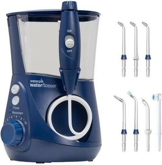 Irigator dhëmbësh Waterpik WF-663, 651ml, 7 koka, blu