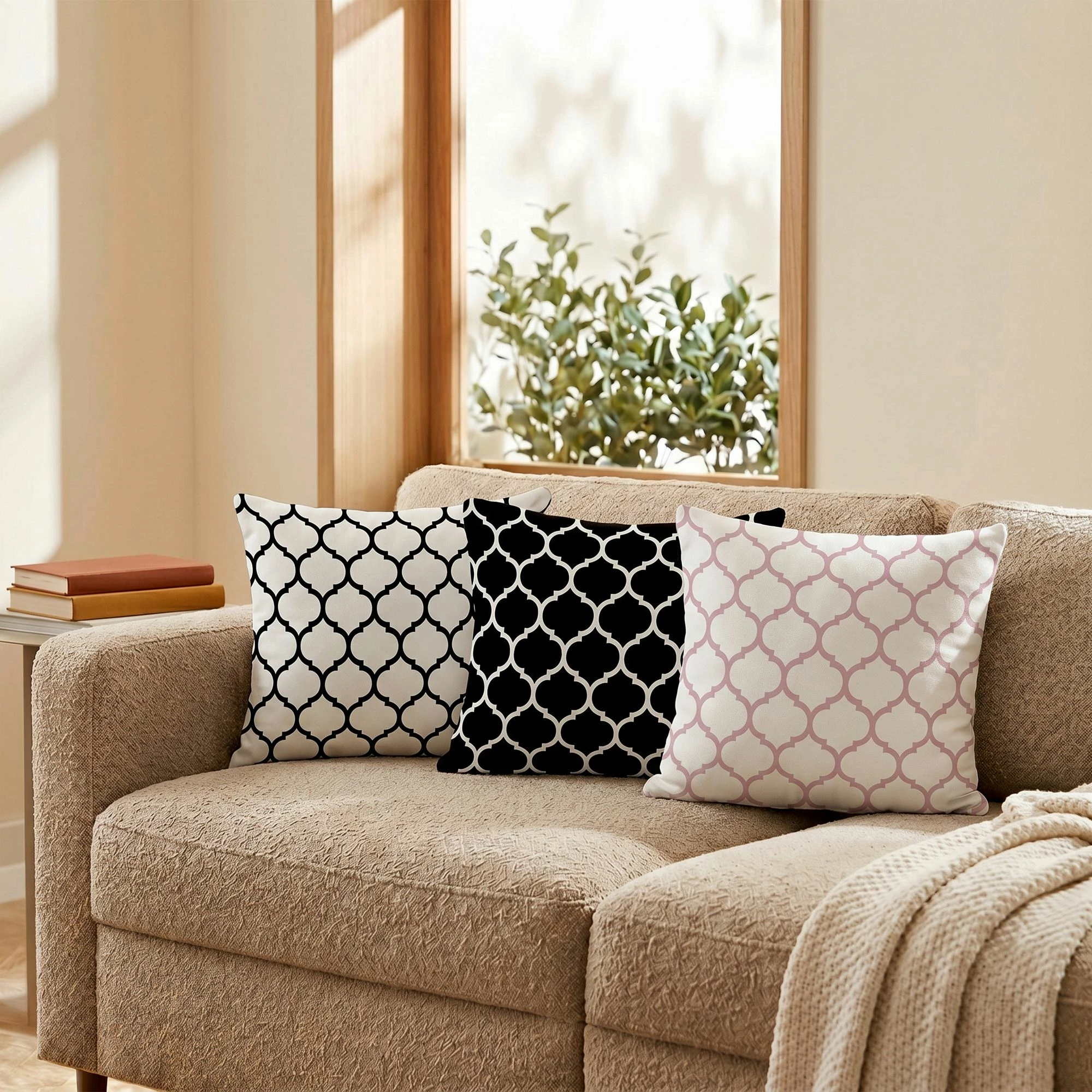Set jastëkësh dekorativ (3 copë), Aberto Design, HMI-KIR-121