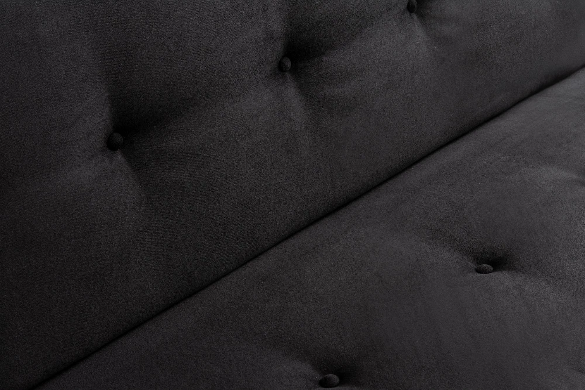 Divan-krevat treshe, Atelier del Sofa, Zven, ngjyrë e zezë