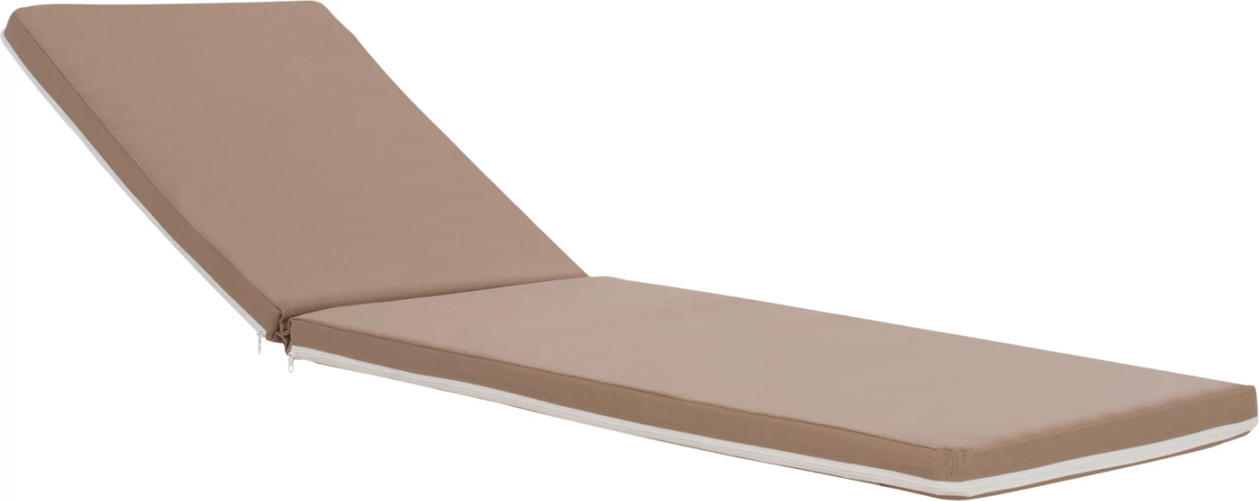 Jastëk për shezlong, tekstilene, ngjyrë moka, FH11234.04T, 196(117+1+78)x58x5 cm