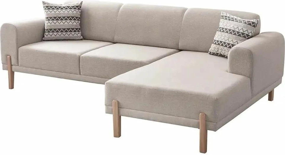 Kënd divan-krevat, ngjyrë krem, Atelier del Sofa, Relax Djathtas