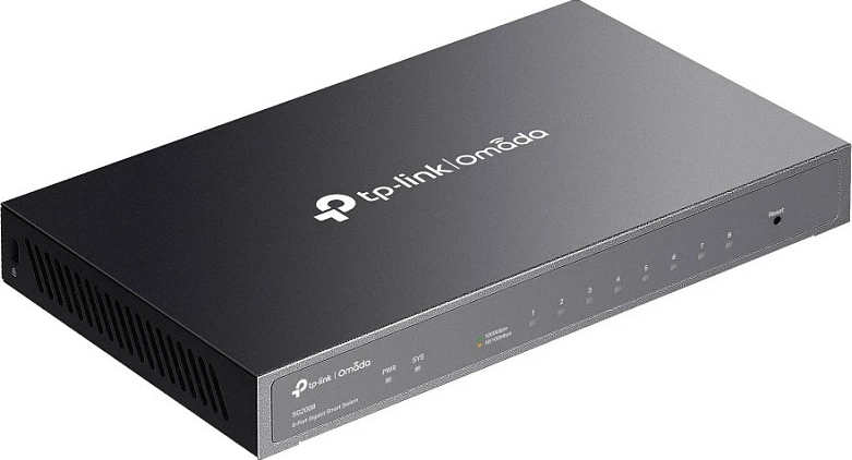 Switch TP-Link Omada SG2008, 8-Port Gigabit Smart, menaxhim cloud, i zi