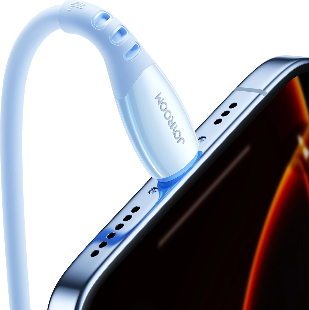 kabllo USB‑C në Lightning Joyroom S-A59 Vibrant Series 30W 1.2m, kaltër