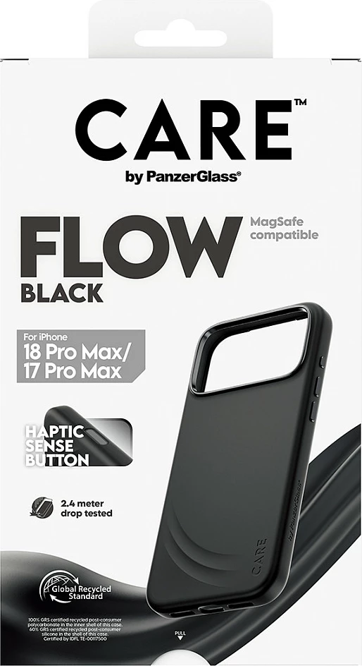 Mbështjellës PanzerGlass CARE Flow Case për iPhone 17 Pro Max, MagSafe, i zi