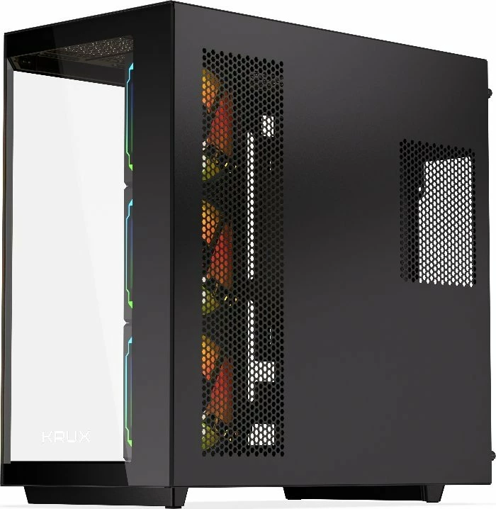 Kasë Krux Empero ARGB (KRXD010) midi tower ATX, e zezë