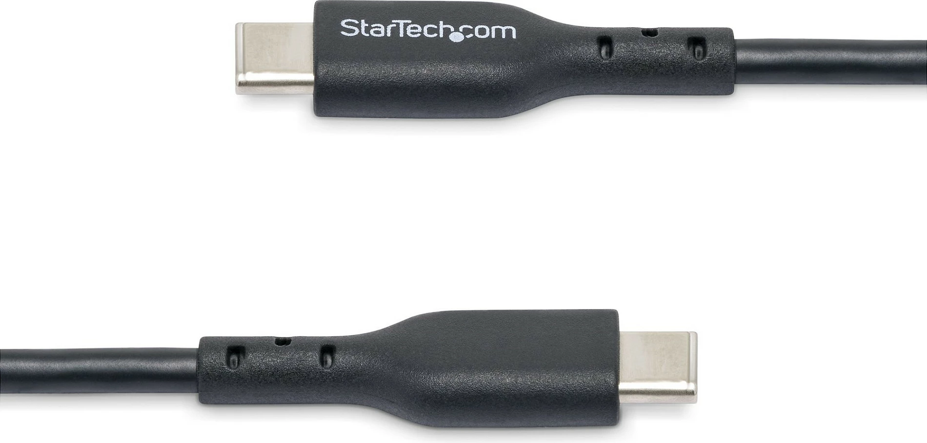 Kabllo USB-C StarTech 1m, USB-C në USB-C, 60W/3A, USB 2.0, 2 copë, e zezë