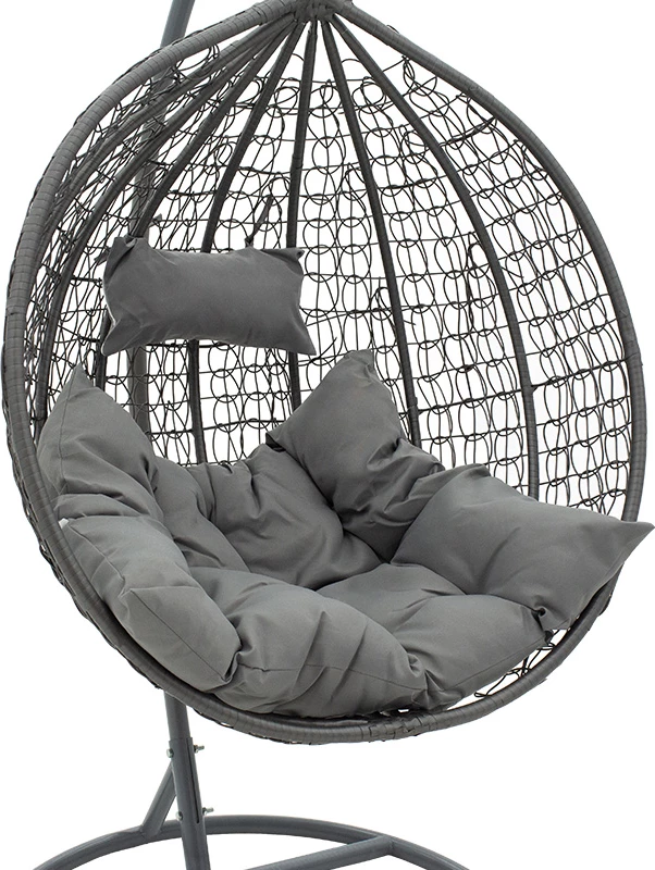 Karrige varëse për kopsht, ngjyrë gri, 106x103x200 cm