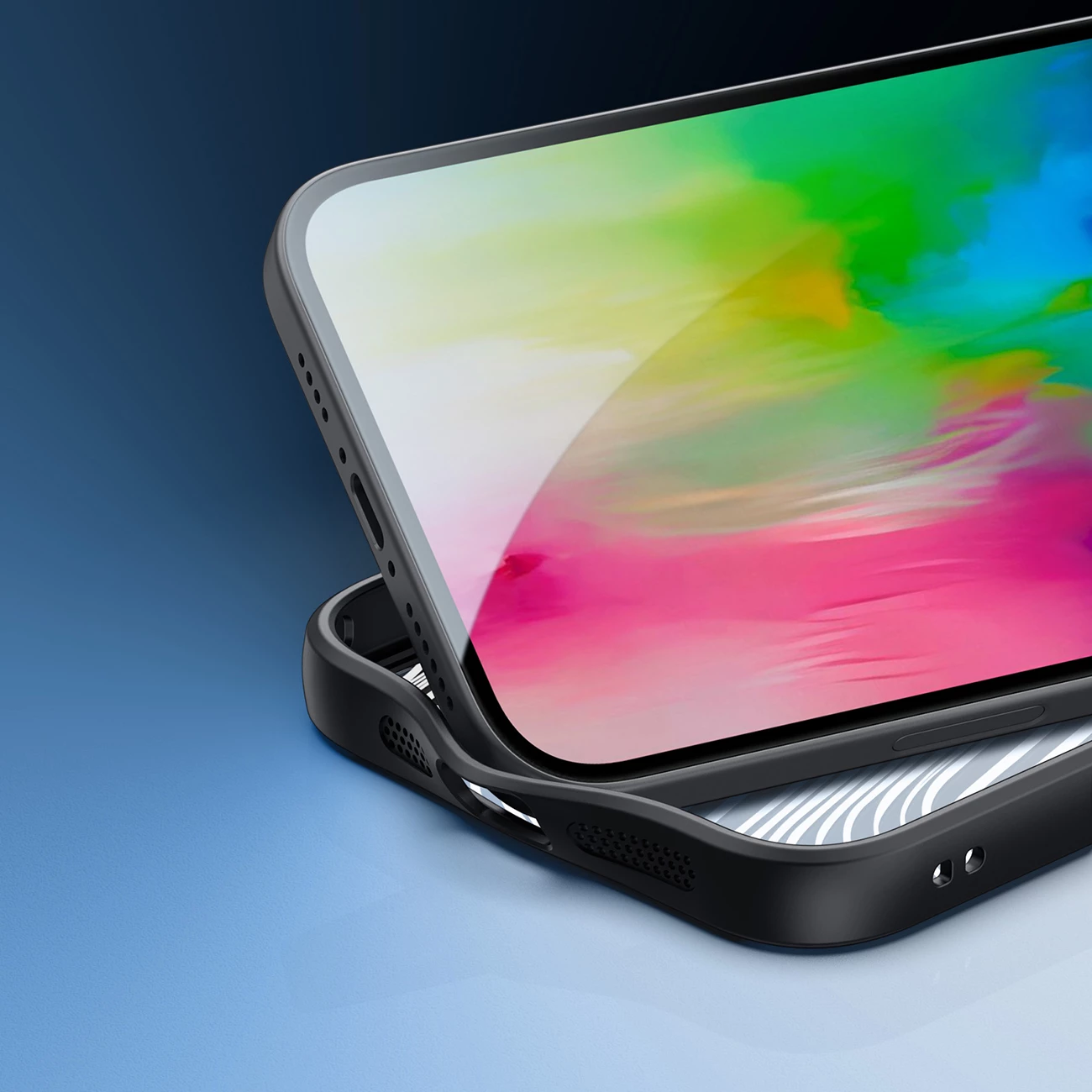 Mbështjellës Dux Ducis Aimo Mag për iPhone 16 Plus, MagSafe, i zi