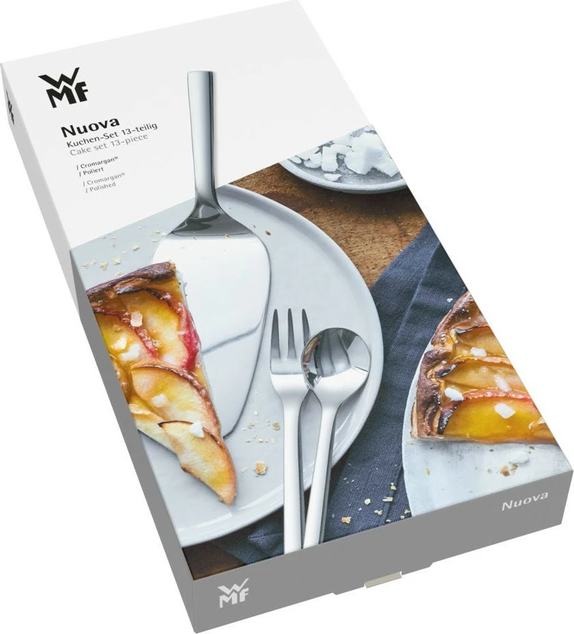 Set për ëmbëlsira WMF Nuova 13 pjesë, çelik inox, krom