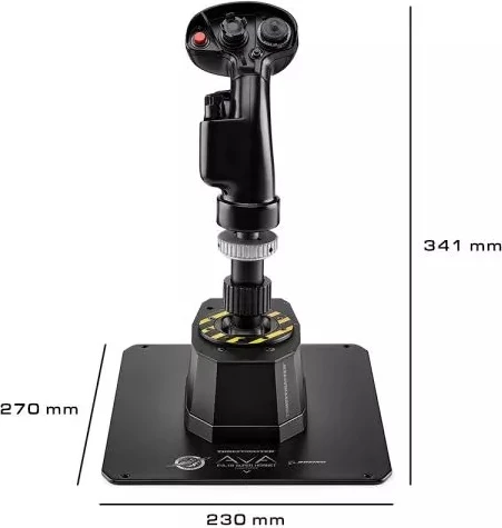 Joystick fluturimi Thrustmaster AVA F/A-18 Super Hornet, 19 butona, për PC, i zi