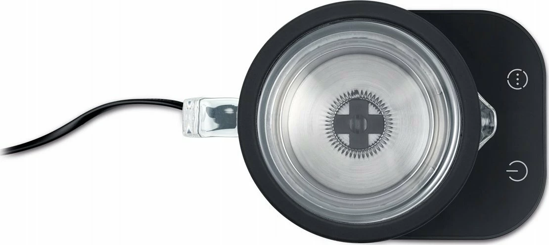 Shkumëzues qumështi Graef MS902 500W me ngrohje, enë xhami, 6 programe, i zi