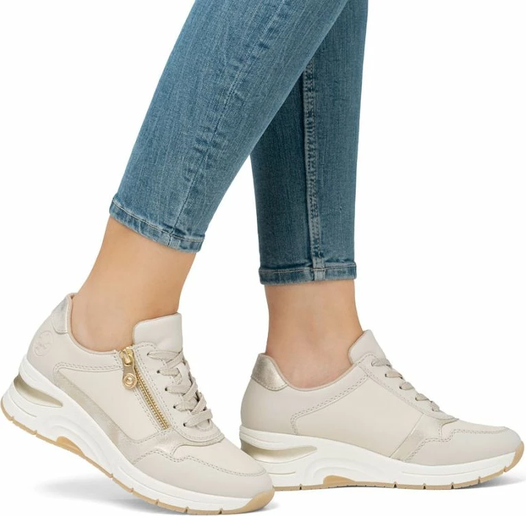 Atlete platforme për femra Rieker, bezhë