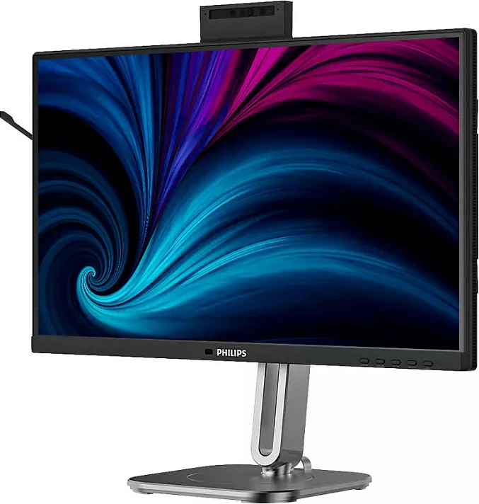 Monitor Philips 24B2U4301H/00, 24", Full HD IPS, 120Hz, USB-C Docking, Webcam 5MP